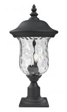  533PHB-533PM-BK - 3 Light Outdoor Pier Mounted Fixture