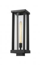  586PHBS-BK - 1 Light Outdoor Post Mount Fixture