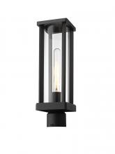  586PHMR-BK - 1 Light Outdoor Post Mount Fixture