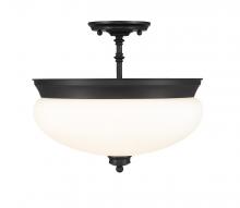  721SF-MB - 3 Light Semi Flush Mount