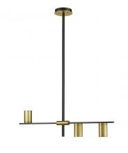  814-3L-MB-OBR - 3 Light Linear Chandelier