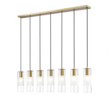  824P-7L-MGLD - 7 Light Linear Chandelier