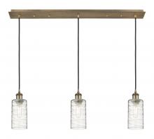  123B-3P-BB-G434-7DE - Crown Point - 3 Light - 37 inch - Brushed Brass - Linear Pendant