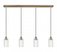  124B-4P-BB-G434-7DE - Crown Point - 4 Light - 49 inch - Brushed Brass - Linear Pendant