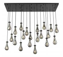  172BK-451-1P-BK-G451-5SM-20 - Owego - 21 Light - 71 inch - Matte Black - Multi Pendant