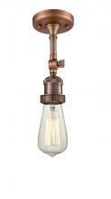  200F-AC - Bare Bulb 1 Light Semi-Flush Mount