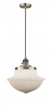  201CSW-AB-G541-LED - Oxford - 1 Light - 12 inch - Antique Brass - Cord hung - Mini Pendant