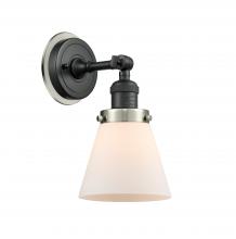  203BK-BPSN-HRSN-G61 - Cone - 1 Light - 6 inch - Matte Black - Sconce