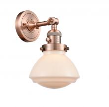  203SW-AC-G321-LED - Olean - 1 Light - 7 inch - Antique Copper - Sconce