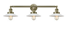  205-AB-G1-LED - Halophane - 3 Light - 33 inch - Antique Brass - Bath Vanity Light