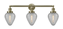  205-AB-G165-LED - Geneseo - 3 Light - 32 inch - Antique Brass - Bath Vanity Light