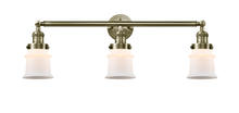  205-AB-G181S-LED - Canton - 3 Light - 30 inch - Antique Brass - Bath Vanity Light