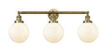  205-BB-G201-8-LED - Beacon - 3 Light - 32 inch - Brushed Brass - Bath Vanity Light