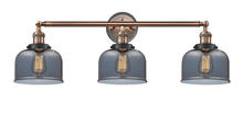  205BP-ACBK-G73 - Bell - 3 Light - 32 inch - Antique Copper - Bath Vanity Light