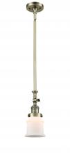  206-AB-G181S-LED - Canton - 1 Light - 5 inch - Antique Brass - Stem Hung - Mini Pendant