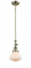  206-AB-G321-LED - Olean - 1 Light - 7 inch - Antique Brass - Stem Hung - Mini Pendant