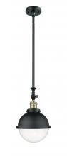  206-BAB-HFS-84-BK-LED - Hampden - 1 Light - 9 inch - Black Antique Brass - Stem Hung - Mini Pendant