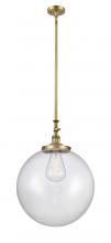  206-BB-G204-18 - Beacon - 1 Light - 12 inch - Brushed Brass - Stem Hung - Mini Pendant