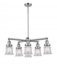  207-6CR-PC-G182S - Small Canton 6 Light Chandelier