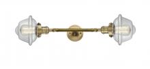  208L-BB-G532-LED - Oxford - 2 Light - 8 inch - Brushed Brass - Bath Vanity Light