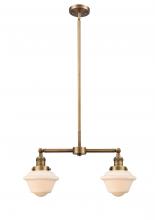  209-BB-G531 - Oxford - 2 Light - 24 inch - Brushed Brass - Stem Hung - Island Light