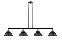  214-BAB-HFS-81-BK-LED - Hampden - 4 Light - 54 inch - Black Antique Brass - Stem Hung - Island Light