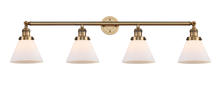  215-BB-G41 - Cone - 4 Light - 44 inch - Brushed Brass - Bath Vanity Light