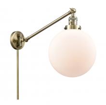  237-AB-G201-10-LED - Beacon - 1 Light - 10 inch - Antique Brass - Swing Arm