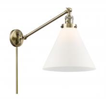  237-AB-G41-L-LED - Cone - 1 Light - 12 inch - Antique Brass - Swing Arm