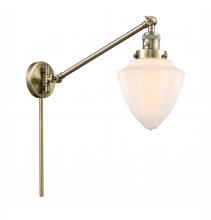  237-AB-G661-7-LED - Bullet - 1 Light - 7 inch - Antique Brass - Swing Arm