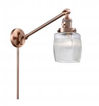  237-AC-G302-LED - Colton - 1 Light - 8 inch - Antique Copper - Swing Arm