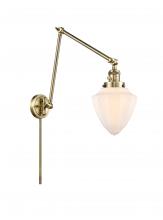  238-AB-G661-7-LED - Bullet - 1 Light - 7 inch - Antique Brass - Swing Arm