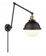  238-BAB-HFS-81-BK-LED - Hampden - 1 Light - 9 inch - Black Antique Brass - Swing Arm