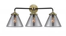  284-3W-BAB-G43-LED - Cone - 3 Light - 26 inch - Black Antique Brass - Bath Vanity Light