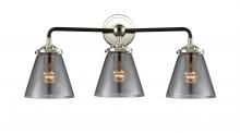  284-3W-BPN-G63-LED - Cone - 3 Light - 24 inch - Black Polished Nickel - Bath Vanity Light