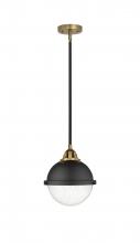  288-1S-BAB-HFS-84-BK-LED - Hampden - 1 Light - 9 inch - Black Antique Brass - Cord hung - Mini Pendant