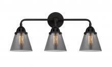  288-3W-BK-G63-LED - Cone - 3 Light - 24 inch - Matte Black - Bath Vanity Light