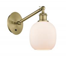  317-1W-AB-G101-LED - Belfast - 1 Light - 6 inch - Antique Brass - Sconce