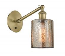  317-1W-AB-G116-LED - Cobbleskill - 1 Light - 5 inch - Antique Brass - Sconce