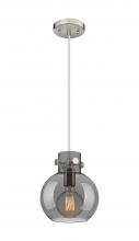  410-1PS-SN-G410-8SM - Newton Sphere - 1 Light - 8 inch - Brushed Satin Nickel - Cord hung - Mini Pendant