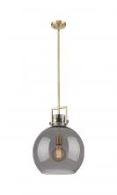  411-1SL-BB-G410-14SM - Newton Sphere - 1 Light - 14 inch - Brushed Brass - Pendant