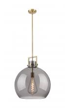  411-1SL-BB-G410-18SM - Newton Sphere - 1 Light - 18 inch - Brushed Brass - Pendant