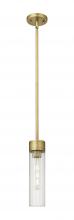  429-1S-BB-G429-11CL - Empire - 1 Light - 3 inch - Brushed Brass - Pendant