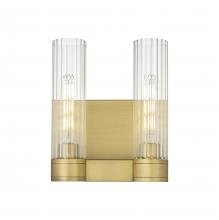  429-2W-BB-G429-11CL - Empire - 2 Light - 11 inch - Brushed Brass - Bath Vanity Light