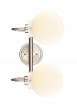  437-2W-SN-G4371-LED - Olivia - 2 Light - 17 inch - Satin Nickel - Bath Vanity Light