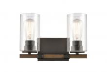  445-2W-BK-SDY-LED - Westlake - 2 Light - 13 inch - Matte Black - Bath Vanity Light