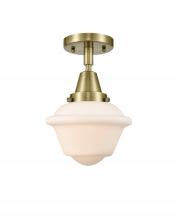  447-1C-AB-G531 - Oxford - 1 Light - 8 inch - Antique Brass - Flush Mount