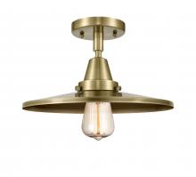  447-1C-AB-MFR-AB-12-LED - Appalachian - 1 Light - 12 inch - Antique Brass - Flush Mount