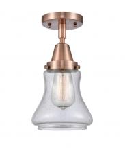  447-1C-AC-G194-LED - Bellmont - 1 Light - 6 inch - Antique Copper - Flush Mount