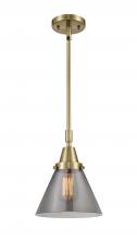  447-1S-AB-G43-LED - Cone - 1 Light - 8 inch - Antique Brass - Mini Pendant